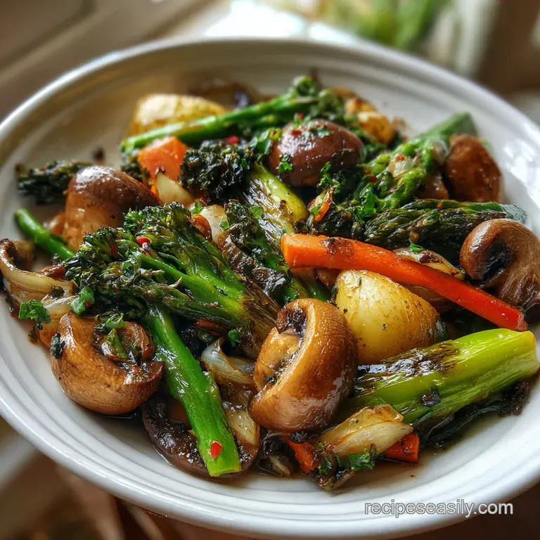 Saut&eacute;ed Vegetables: Vibrant Garlic Butter
