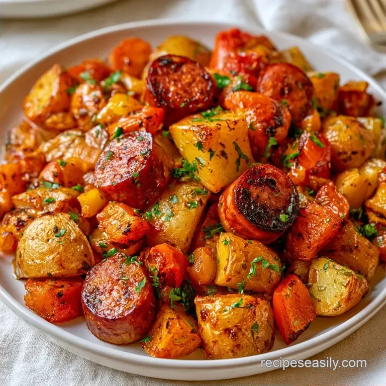 Sheet Pan Sausage and Veggies with Potatoes