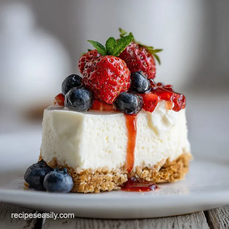 Simple No Bake Cheesecake Recipe