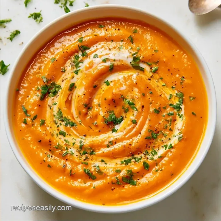 Slow Cooker Butternut Squash Soup with Apple