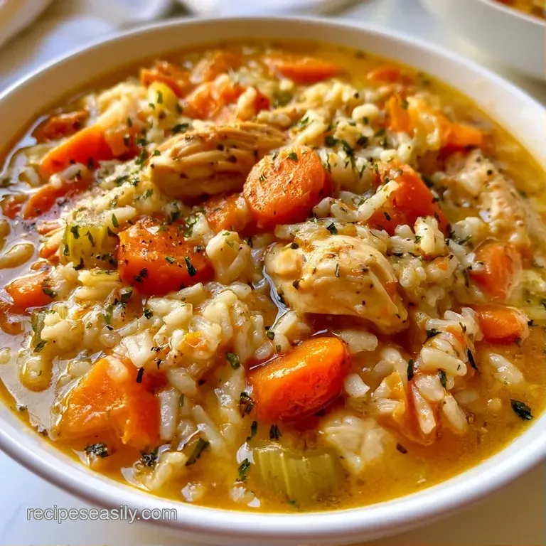 A polished white bowl of golden broth and tender chicken, garnished with fresh parsley on a neutral linen cloth.