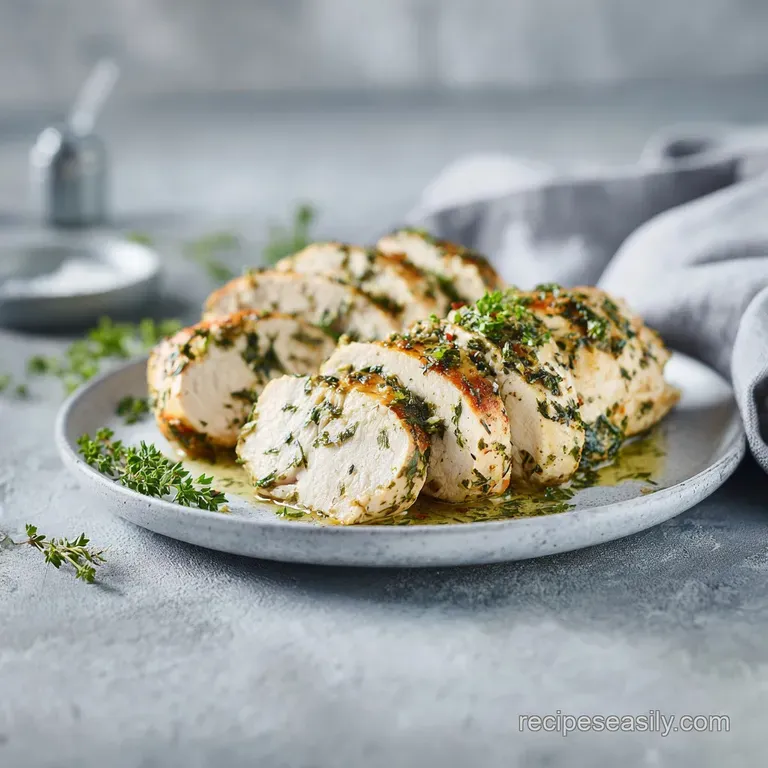 Slow Cooker Garlic and Herb Chicken Breast