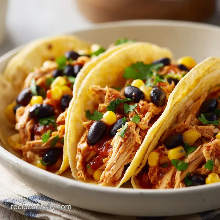 Southwestern Crockpot Chicken Tacos: Velvety and Rich
