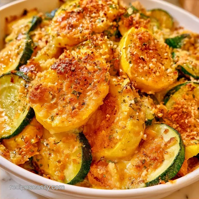 Southern Summer Squash Casserole with Ritz Crackers