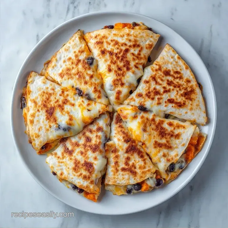 Sweet Potato Black Bean Quesadillas: Healthy