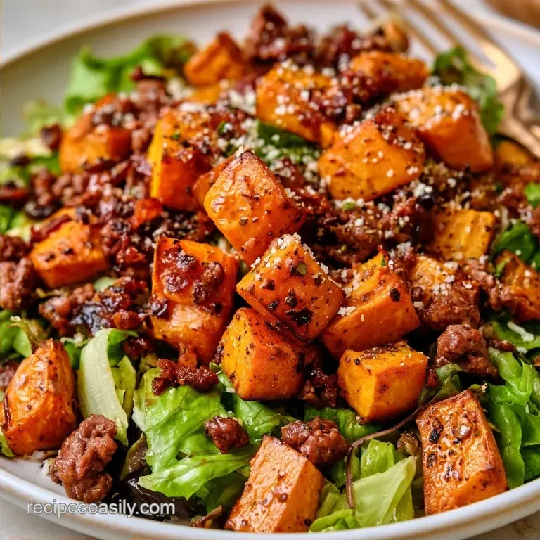 Roasted Taco Salad with Sweet Potatoes