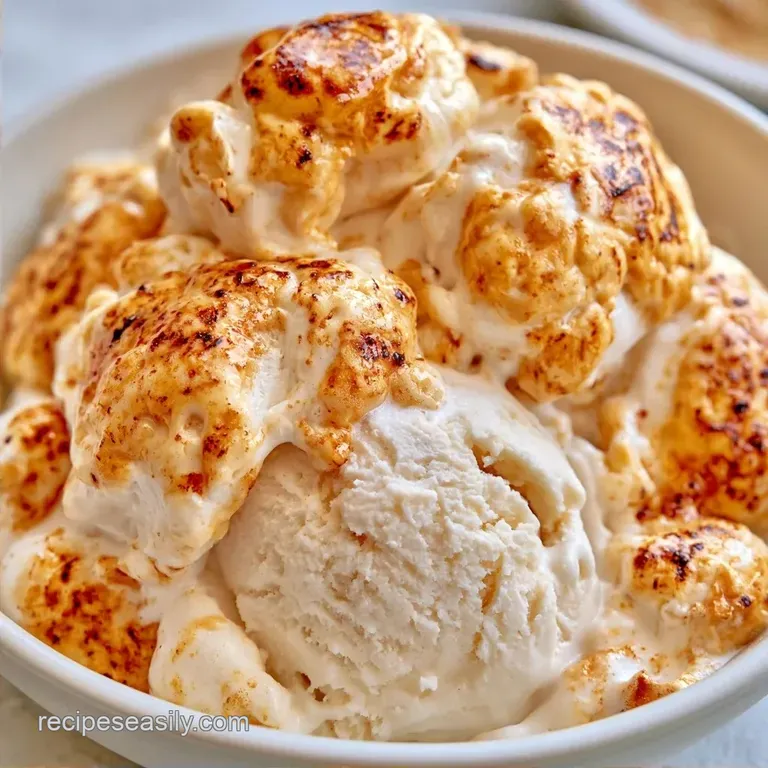 Guilt-Free Toasted Marshmallow Ice Cream