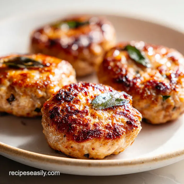 Perfectly seared brown patties arranged on a slate board with colorful side dishes and a touch of fresh greenery.