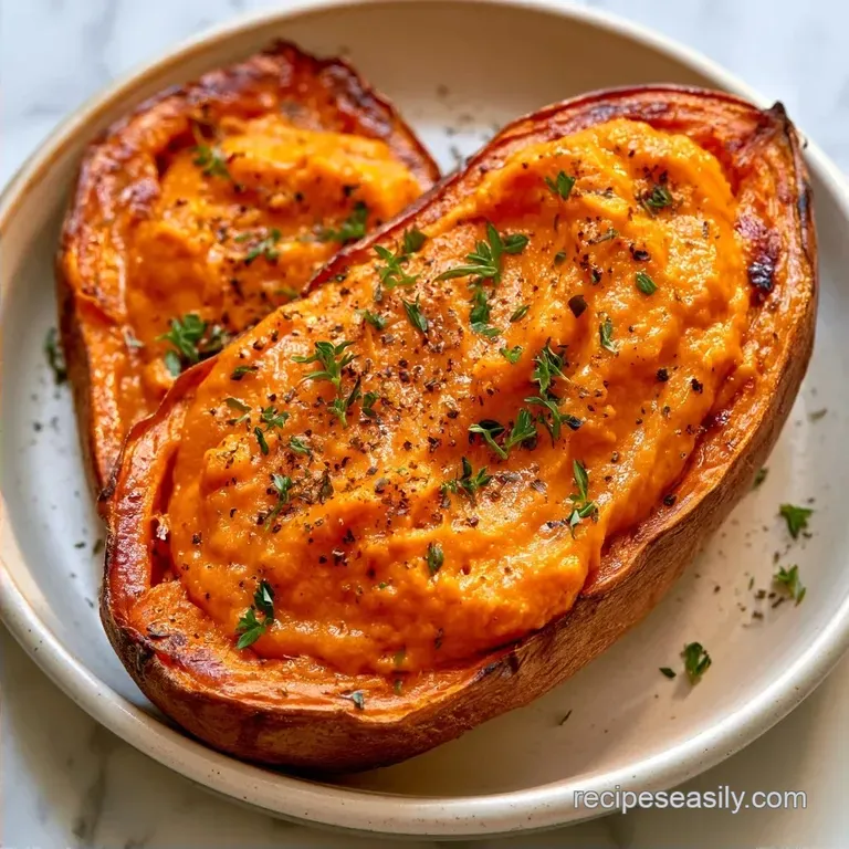 Loaded Twice Baked Sweet Potatoes