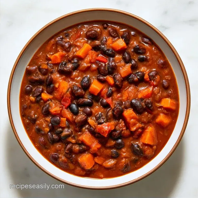 Vegan Slow Cooker Black Bean Soup with Dried Beans