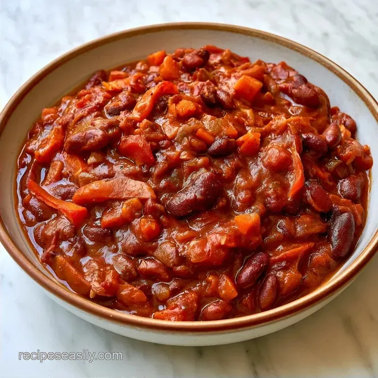 Hearty Vegetarian Crock Pot Chili